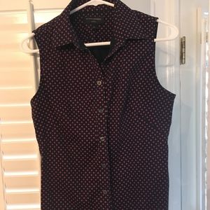 Non-Iron Banana Republic Polka Dot Button-Up